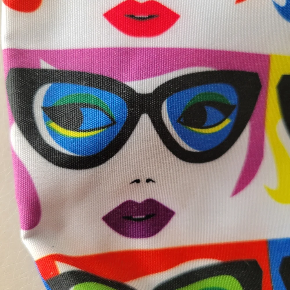 Colorful Ipsy Accessory Pouch ~ Mod Retro Look ~ VGUC ~ Cosmetics, Change Purse